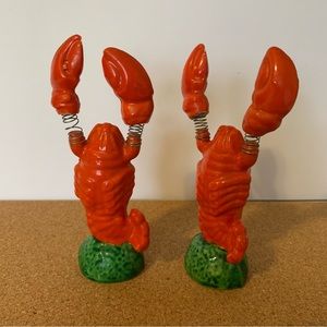 Vintage Lobster Salt and Pepper Shakers